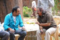 Sri Rama Rajyam Working Photos